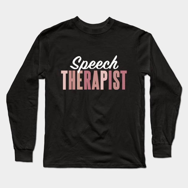 Speech Therapist Long Sleeve T-Shirt by Bododobird